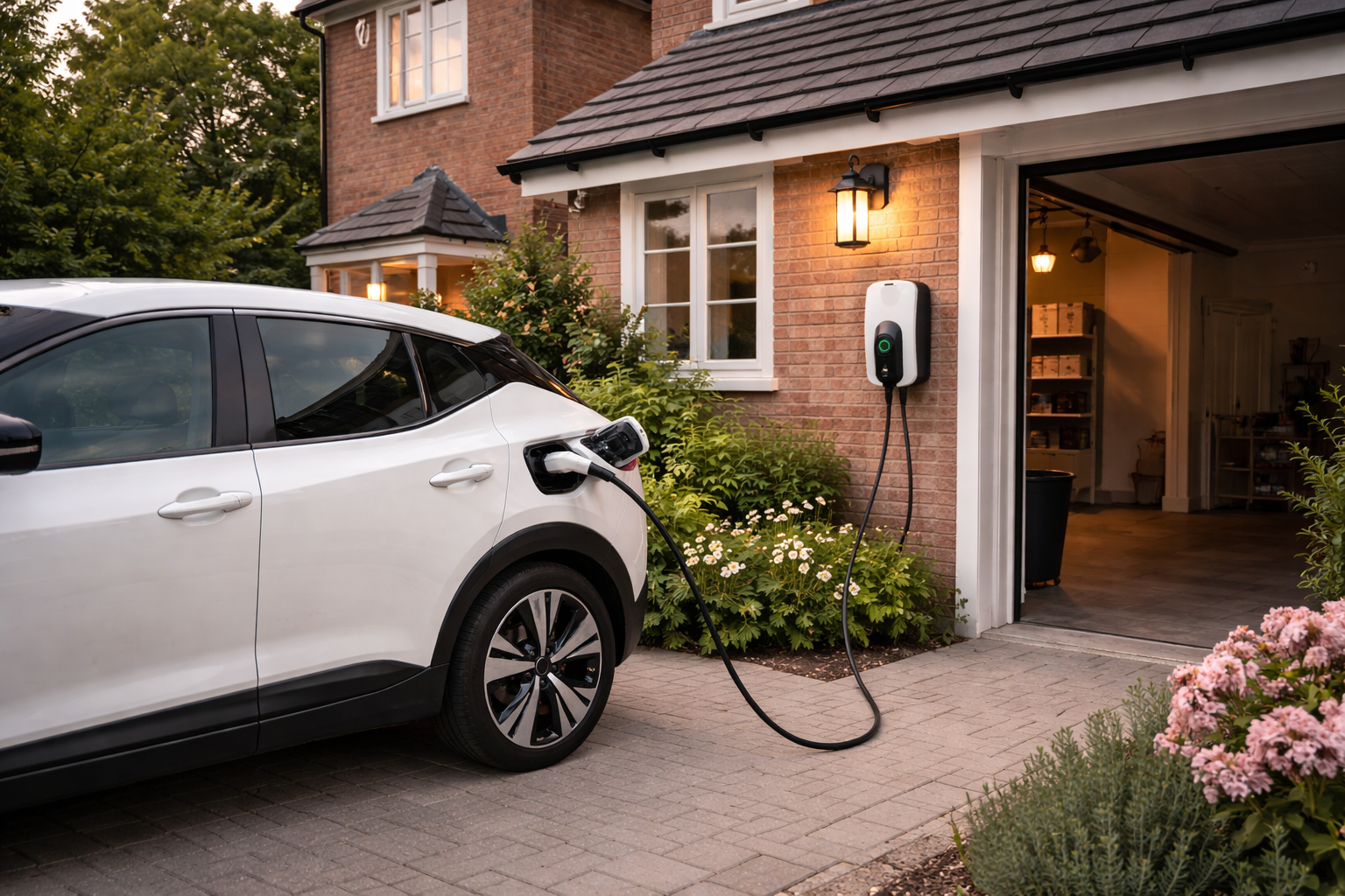 EV car charging at home with Wattly